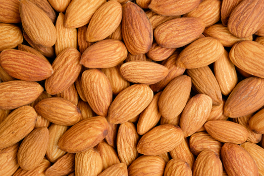 Almonds – Vitamin E, a Fat-Soluble Super Nutrient, Nurturing Healthy Skin, Eyesight, and Heart Health.