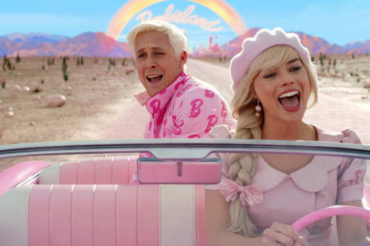 Margot Robbie and Ryan Gosling in the Barbie Movie.